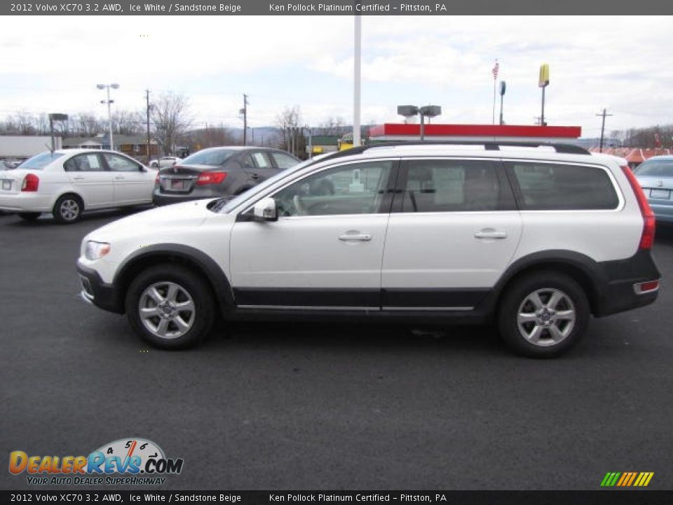 2012 Volvo XC70 3.2 AWD Ice White / Sandstone Beige Photo #8