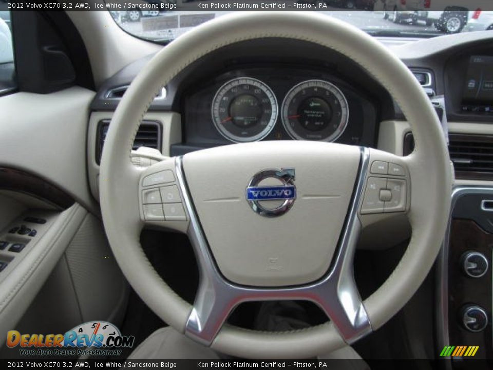 2012 Volvo XC70 3.2 AWD Ice White / Sandstone Beige Photo #29