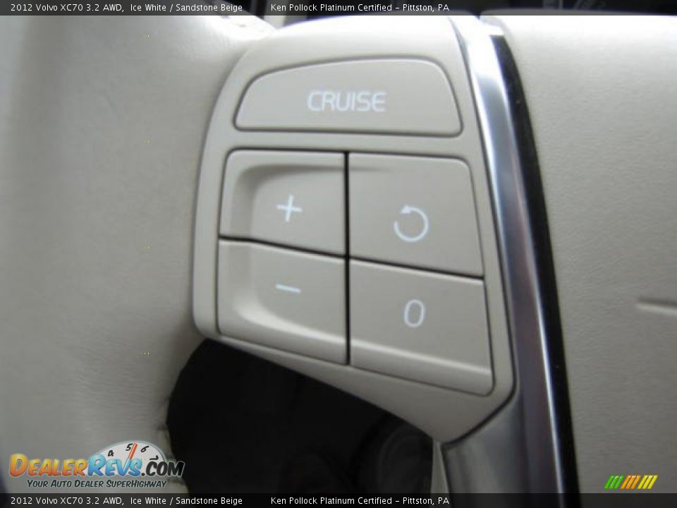 2012 Volvo XC70 3.2 AWD Ice White / Sandstone Beige Photo #34