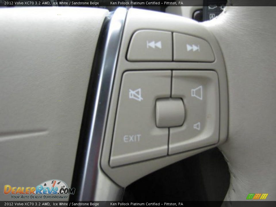 2012 Volvo XC70 3.2 AWD Ice White / Sandstone Beige Photo #35