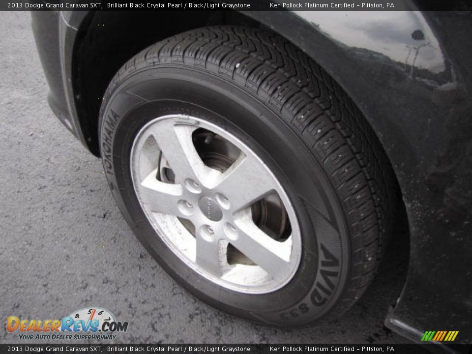 2013 Dodge Grand Caravan SXT Brilliant Black Crystal Pearl / Black/Light Graystone Photo #13