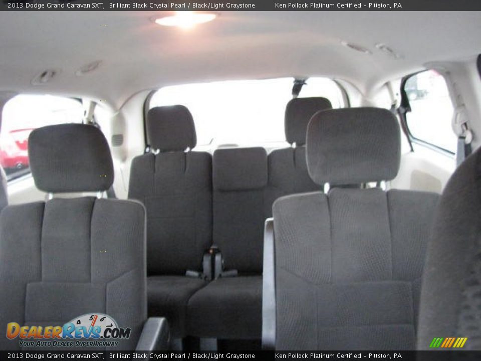 2013 Dodge Grand Caravan SXT Brilliant Black Crystal Pearl / Black/Light Graystone Photo #24
