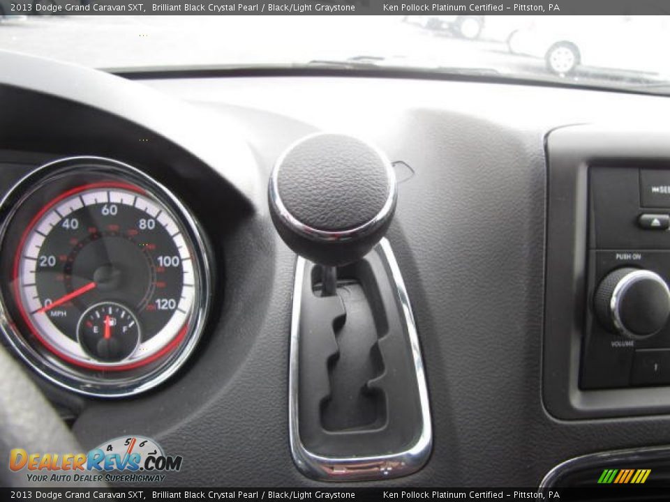 2013 Dodge Grand Caravan SXT Brilliant Black Crystal Pearl / Black/Light Graystone Photo #35