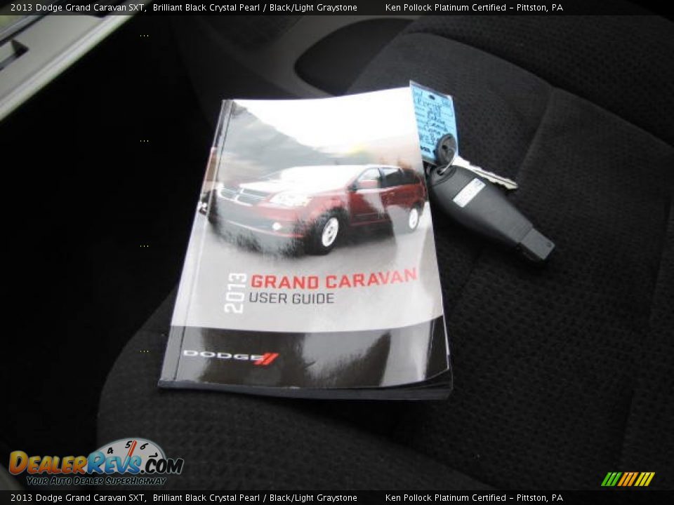 2013 Dodge Grand Caravan SXT Brilliant Black Crystal Pearl / Black/Light Graystone Photo #36