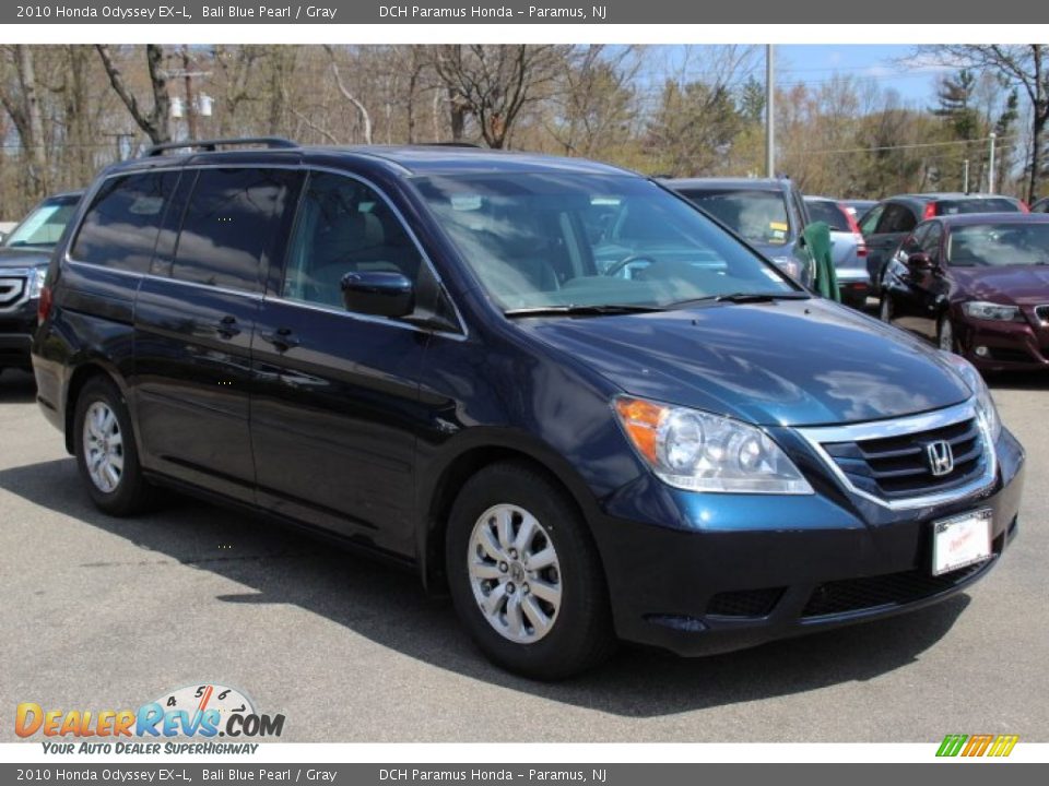 2010 Honda Odyssey EX-L Bali Blue Pearl / Gray Photo #3