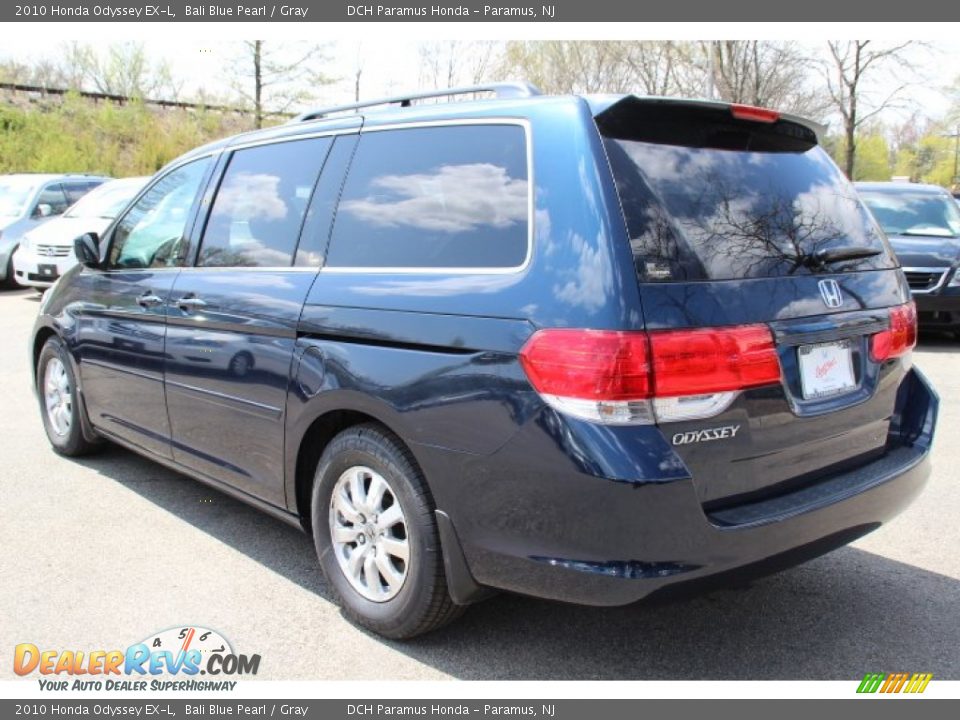 2010 Honda Odyssey EX-L Bali Blue Pearl / Gray Photo #7
