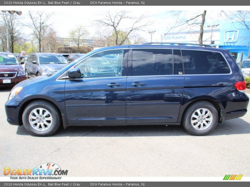 2010 Honda Odyssey EX-L Bali Blue Pearl / Gray Photo #8