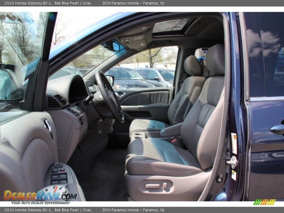 2010 Honda Odyssey EX-L Bali Blue Pearl / Gray Photo #11