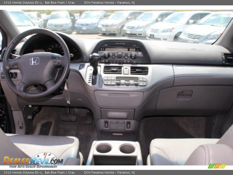 2010 Honda Odyssey EX-L Bali Blue Pearl / Gray Photo #12