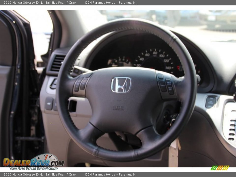 2010 Honda Odyssey EX-L Bali Blue Pearl / Gray Photo #15
