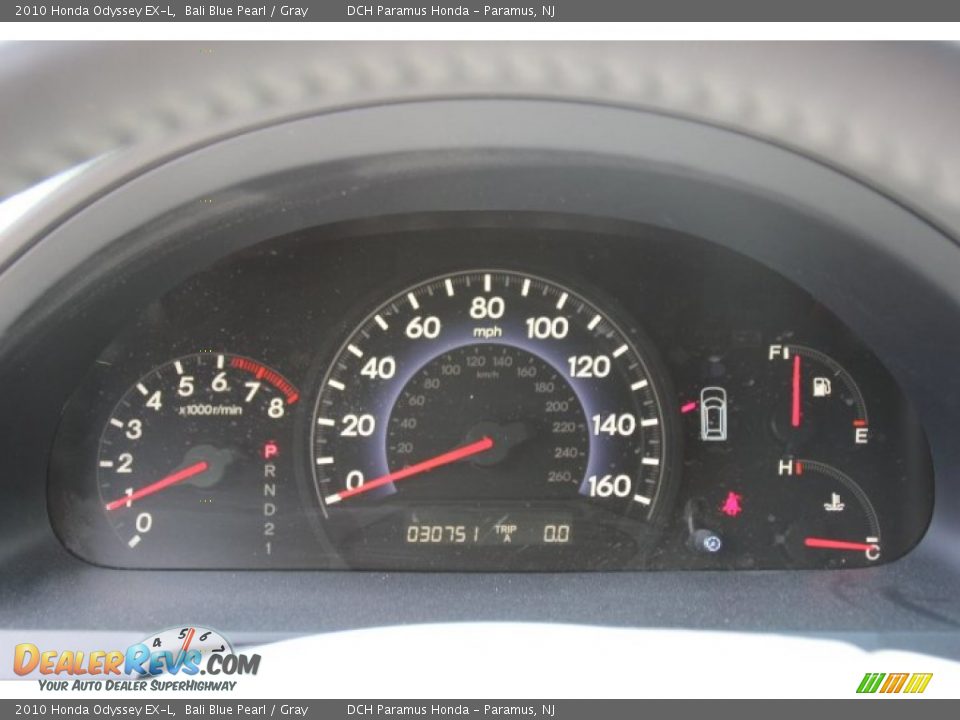2010 Honda Odyssey EX-L Bali Blue Pearl / Gray Photo #16