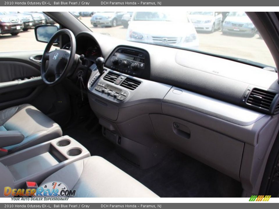 2010 Honda Odyssey EX-L Bali Blue Pearl / Gray Photo #22