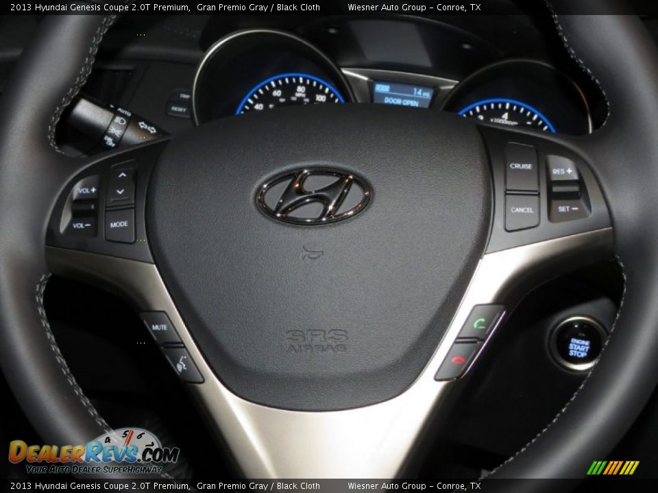 2013 Hyundai Genesis Coupe 2.0T Premium Gran Premio Gray / Black Cloth Photo #4