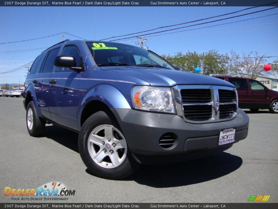 2007 Dodge Durango SXT Marine Blue Pearl / Dark Slate Gray/Light Slate Gray Photo #1