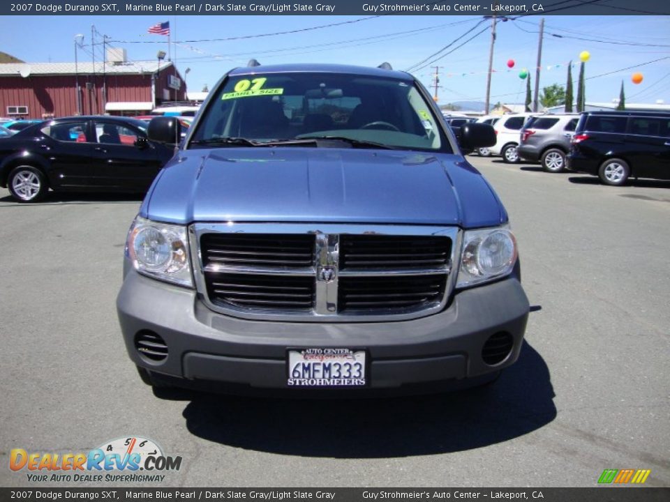 2007 Dodge Durango SXT Marine Blue Pearl / Dark Slate Gray/Light Slate Gray Photo #2