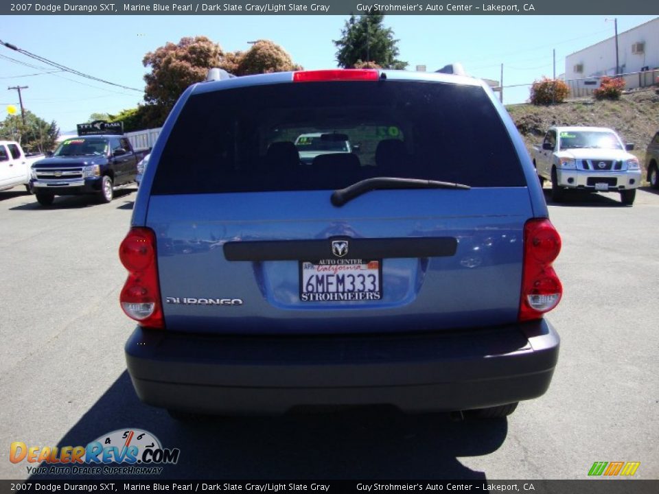 2007 Dodge Durango SXT Marine Blue Pearl / Dark Slate Gray/Light Slate Gray Photo #6