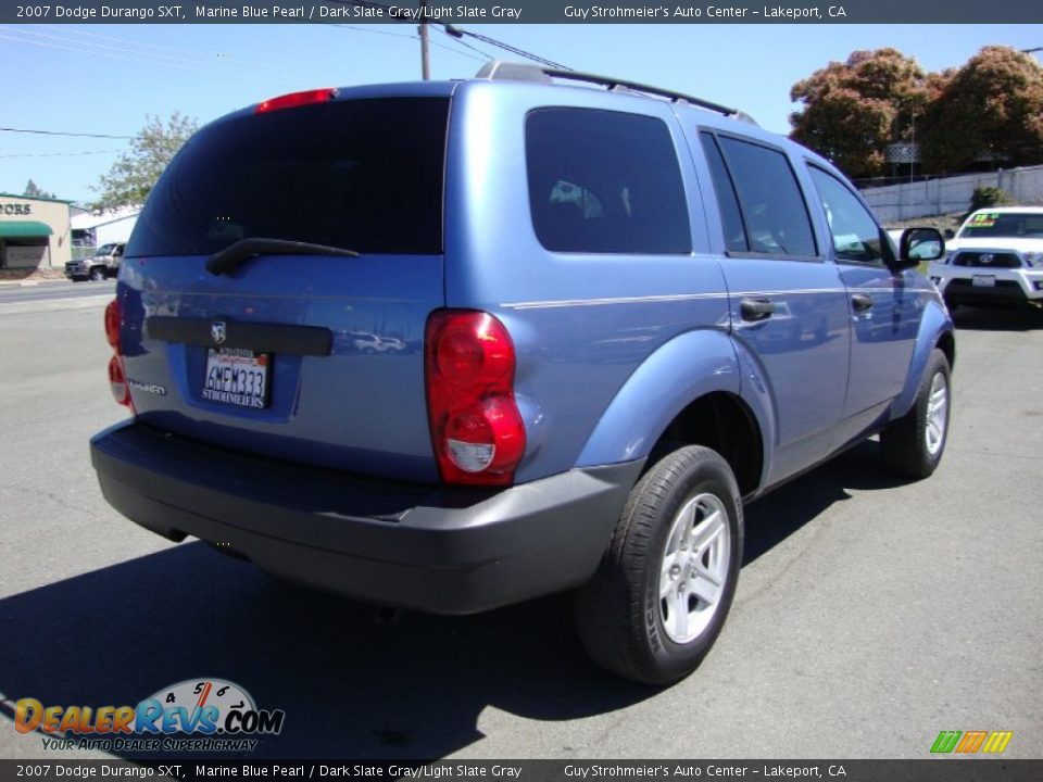 2007 Dodge Durango SXT Marine Blue Pearl / Dark Slate Gray/Light Slate Gray Photo #7