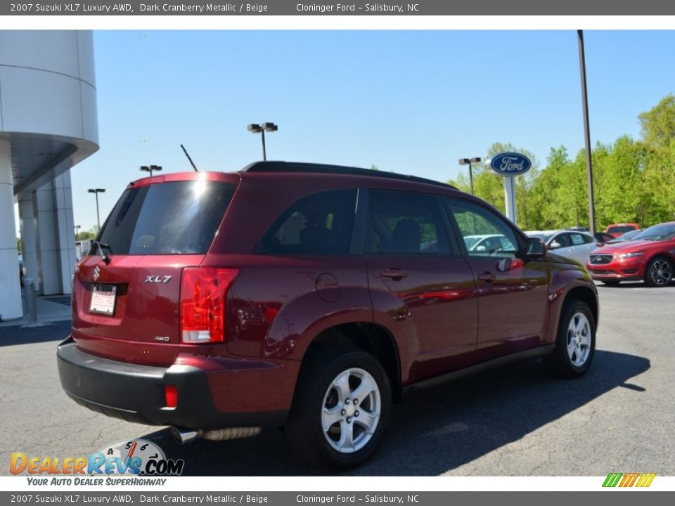 2007 Suzuki XL7 Luxury AWD Dark Cranberry Metallic / Beige Photo #3