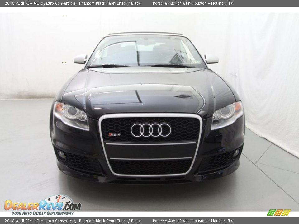2008 Audi RS4 4.2 quattro Convertible Phantom Black Pearl Effect / Black Photo #3
