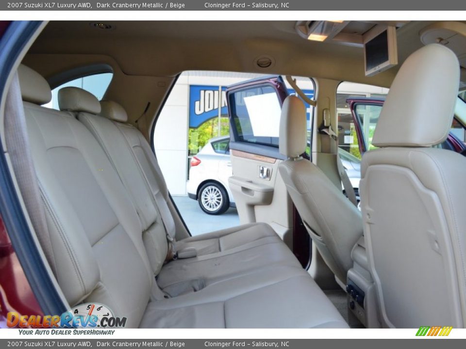 2007 Suzuki XL7 Luxury AWD Dark Cranberry Metallic / Beige Photo #14