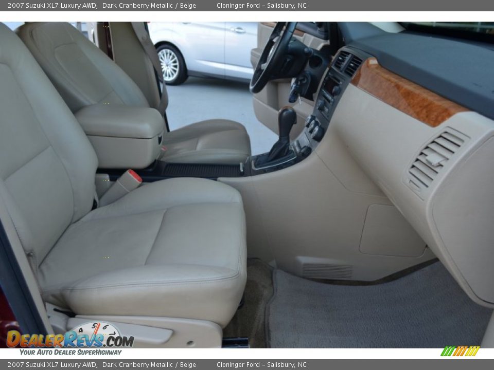 2007 Suzuki XL7 Luxury AWD Dark Cranberry Metallic / Beige Photo #15