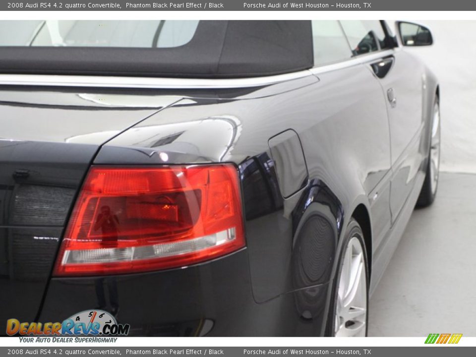 2008 Audi RS4 4.2 quattro Convertible Phantom Black Pearl Effect / Black Photo #8