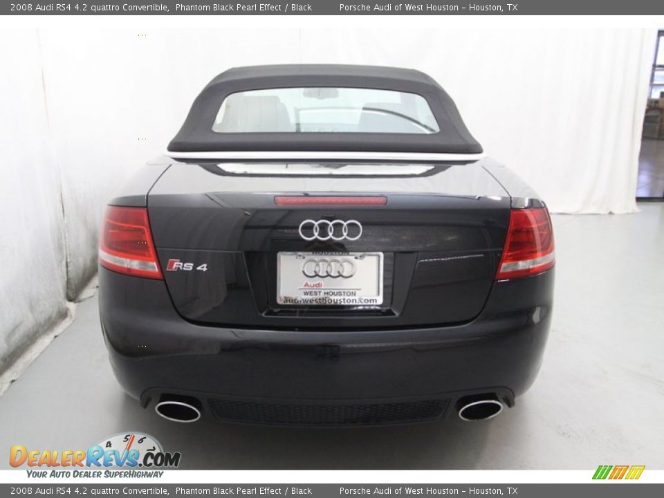 2008 Audi RS4 4.2 quattro Convertible Phantom Black Pearl Effect / Black Photo #9
