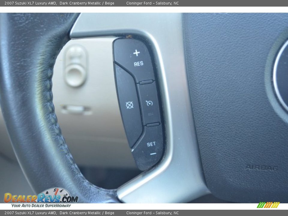 2007 Suzuki XL7 Luxury AWD Dark Cranberry Metallic / Beige Photo #25