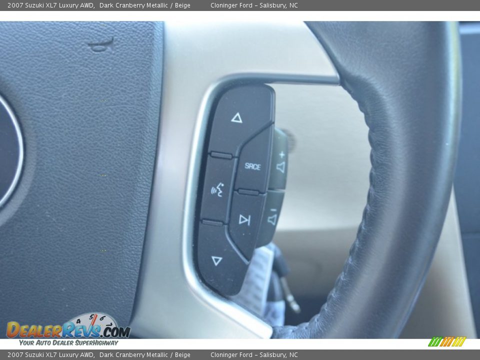 2007 Suzuki XL7 Luxury AWD Dark Cranberry Metallic / Beige Photo #26