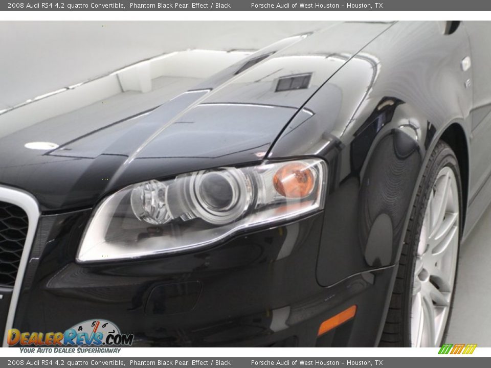 2008 Audi RS4 4.2 quattro Convertible Phantom Black Pearl Effect / Black Photo #16