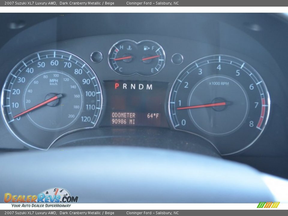 2007 Suzuki XL7 Luxury AWD Dark Cranberry Metallic / Beige Photo #27