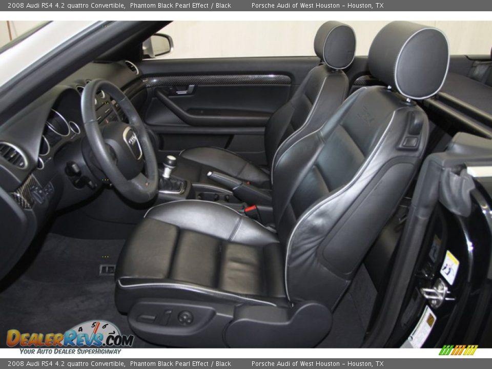 Front Seat of 2008 Audi RS4 4.2 quattro Convertible Photo #19
