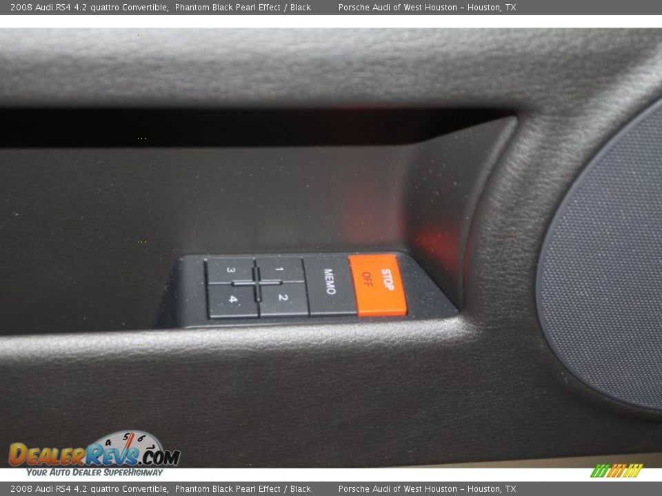 2008 Audi RS4 4.2 quattro Convertible Phantom Black Pearl Effect / Black Photo #22