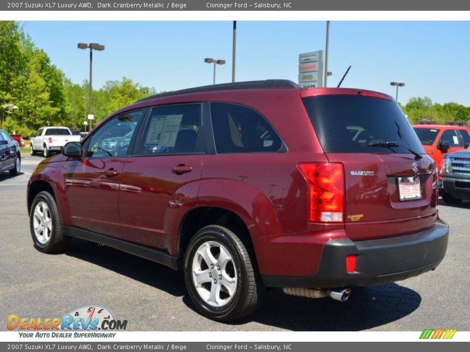 2007 Suzuki XL7 Luxury AWD Dark Cranberry Metallic / Beige Photo #32