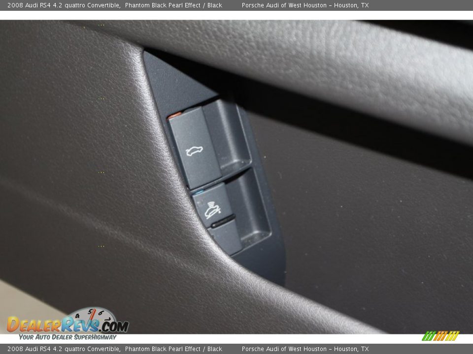 2008 Audi RS4 4.2 quattro Convertible Phantom Black Pearl Effect / Black Photo #24