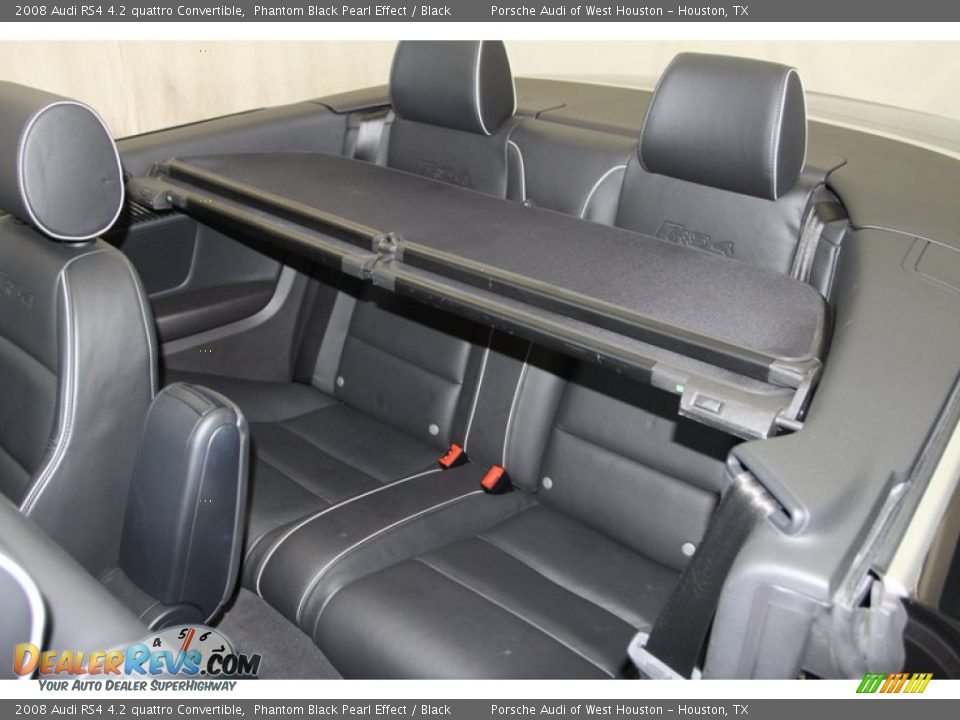 Rear Seat of 2008 Audi RS4 4.2 quattro Convertible Photo #26