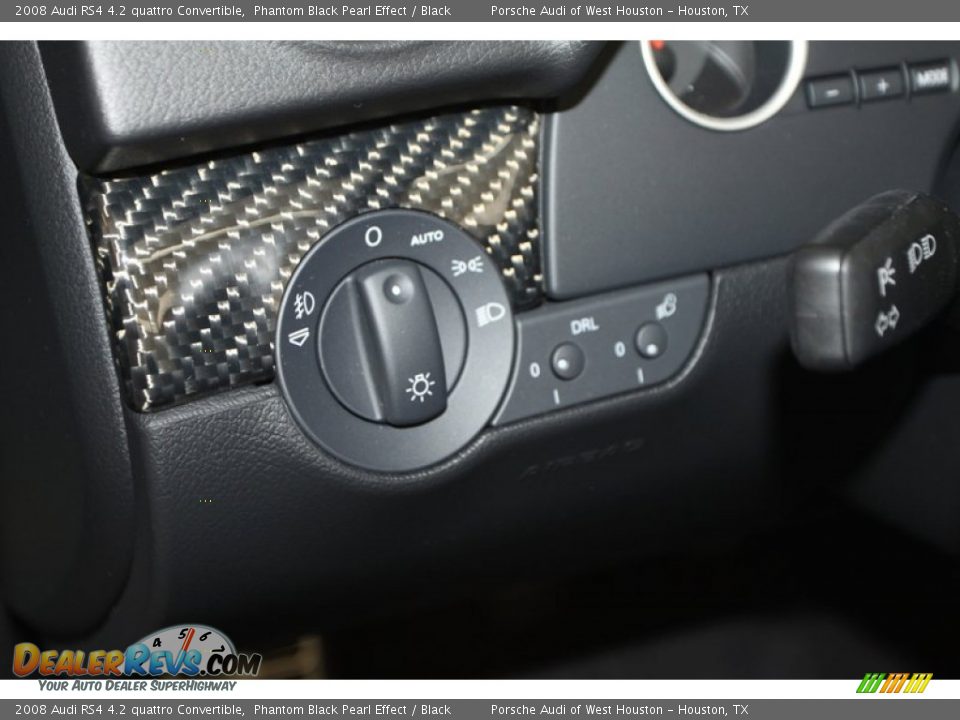 Controls of 2008 Audi RS4 4.2 quattro Convertible Photo #27