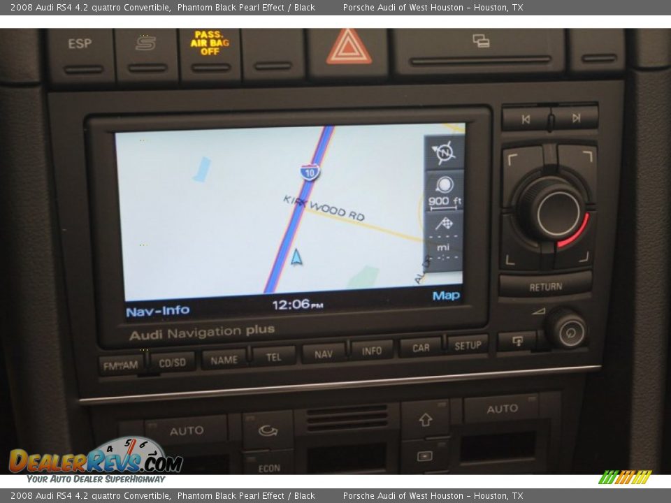 Navigation of 2008 Audi RS4 4.2 quattro Convertible Photo #32