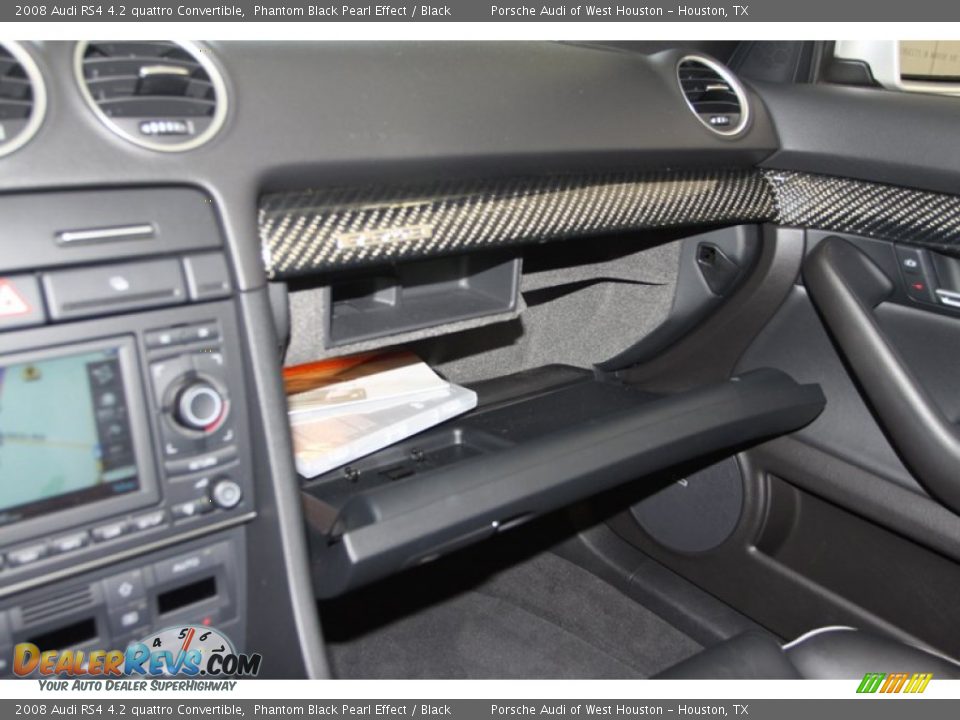 2008 Audi RS4 4.2 quattro Convertible Phantom Black Pearl Effect / Black Photo #35