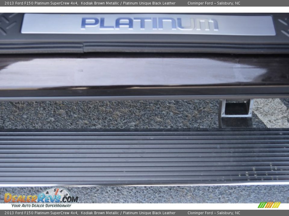 2013 Ford F150 Platinum SuperCrew 4x4 Kodiak Brown Metallic / Platinum Unique Black Leather Photo #19