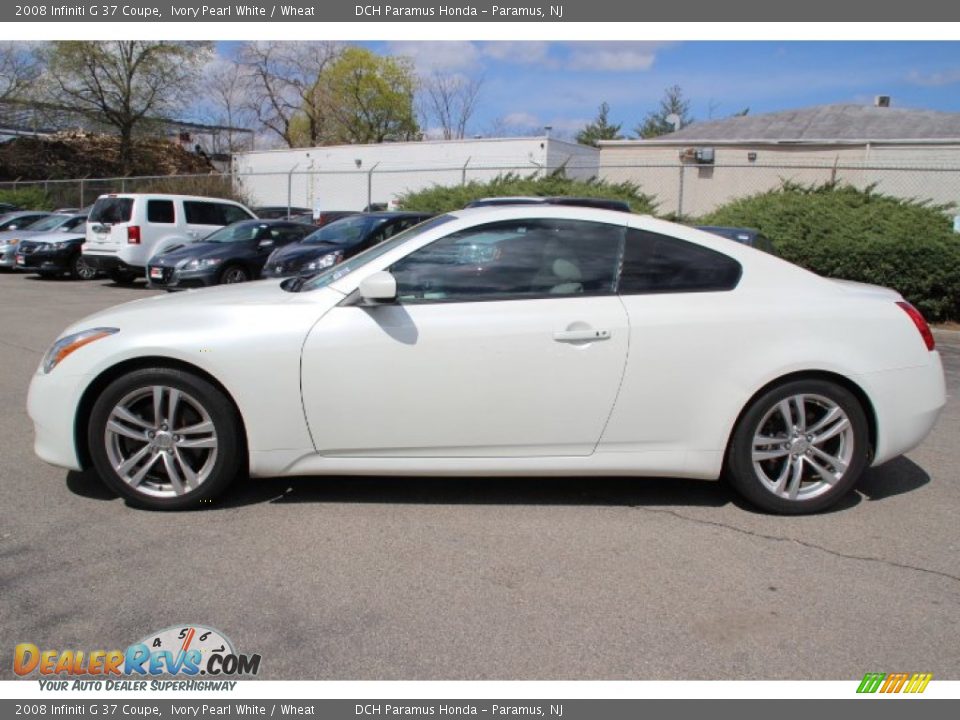2008 Infiniti G 37 Coupe Ivory Pearl White / Wheat Photo #8