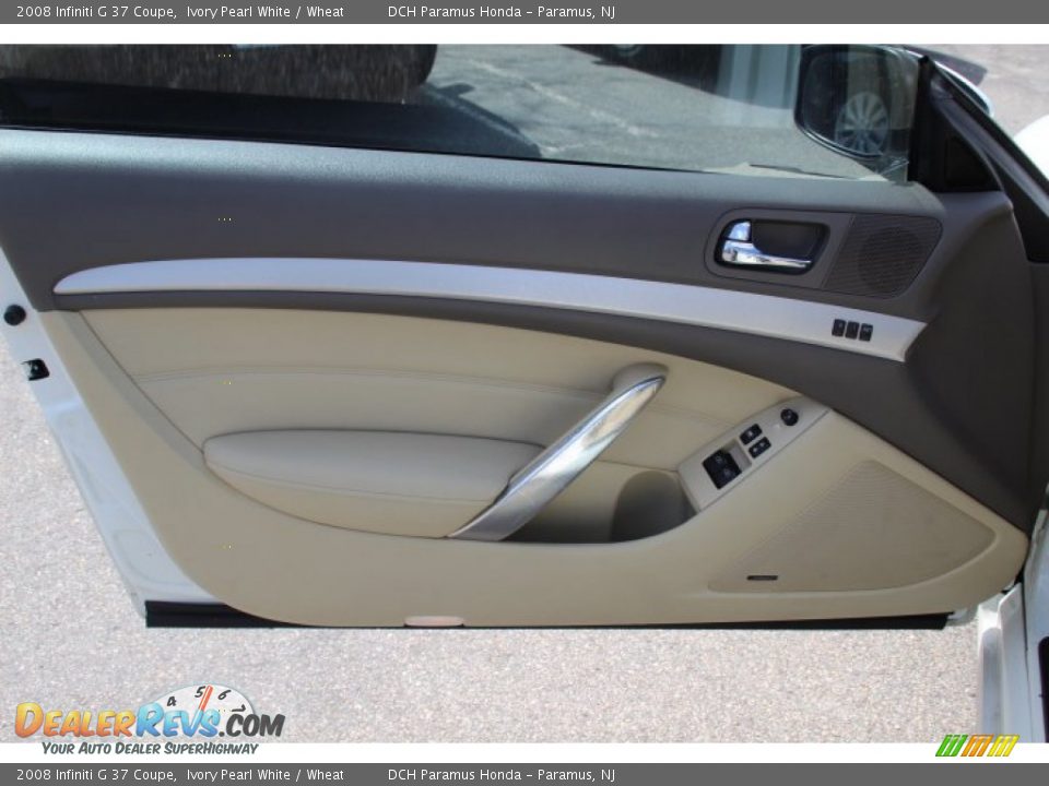 2008 Infiniti G 37 Coupe Ivory Pearl White / Wheat Photo #9