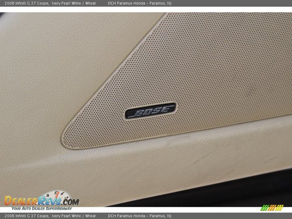 2008 Infiniti G 37 Coupe Ivory Pearl White / Wheat Photo #10