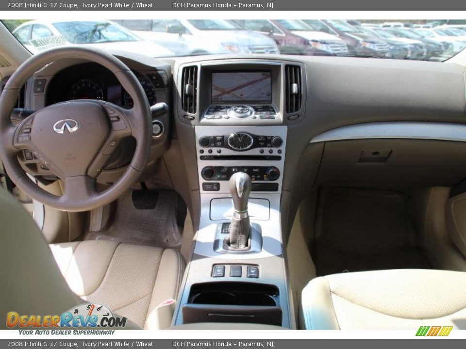 2008 Infiniti G 37 Coupe Ivory Pearl White / Wheat Photo #13