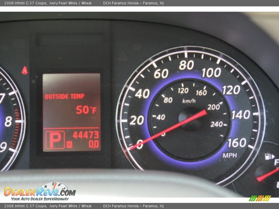 2008 Infiniti G 37 Coupe Ivory Pearl White / Wheat Photo #17