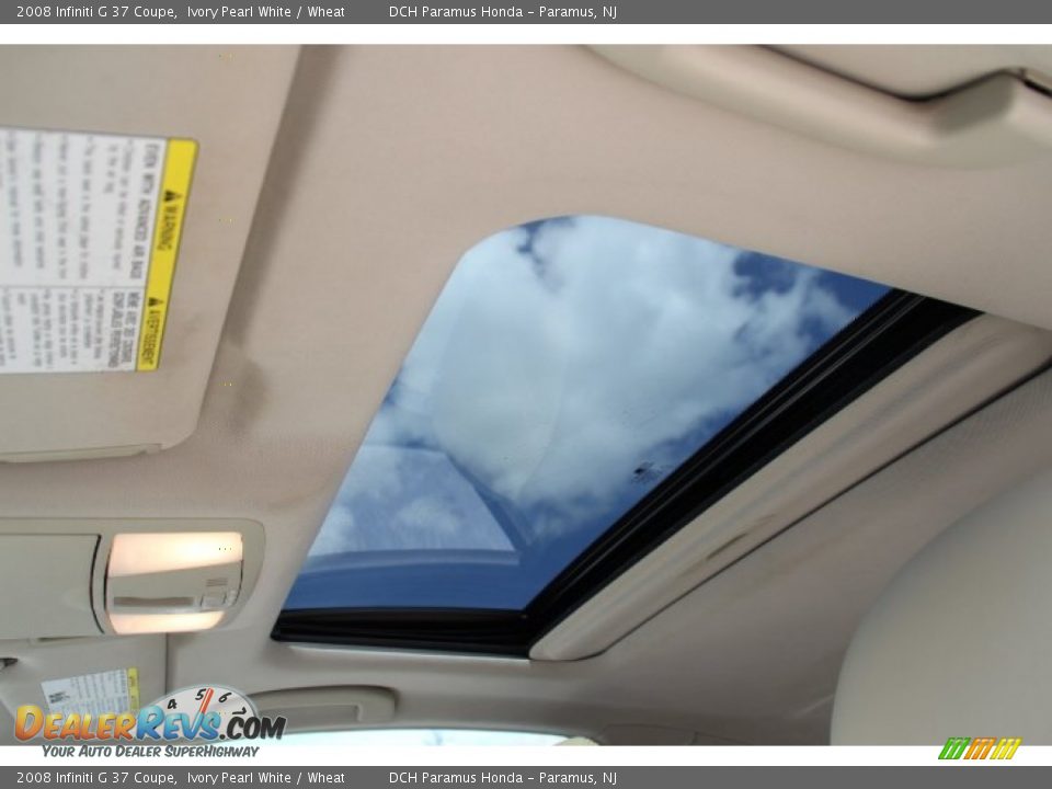 2008 Infiniti G 37 Coupe Ivory Pearl White / Wheat Photo #18