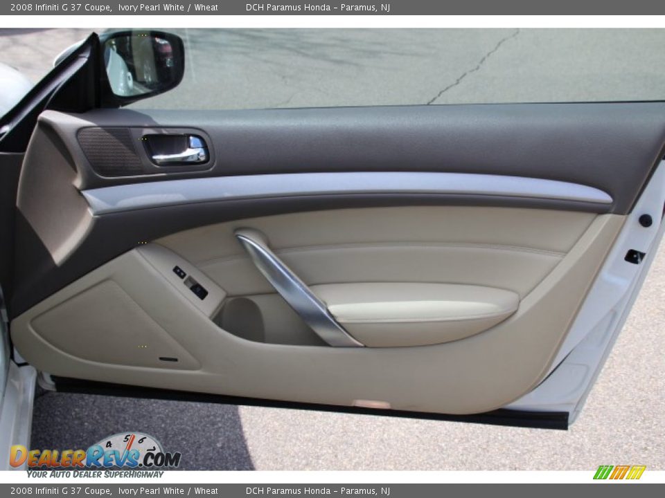 2008 Infiniti G 37 Coupe Ivory Pearl White / Wheat Photo #20