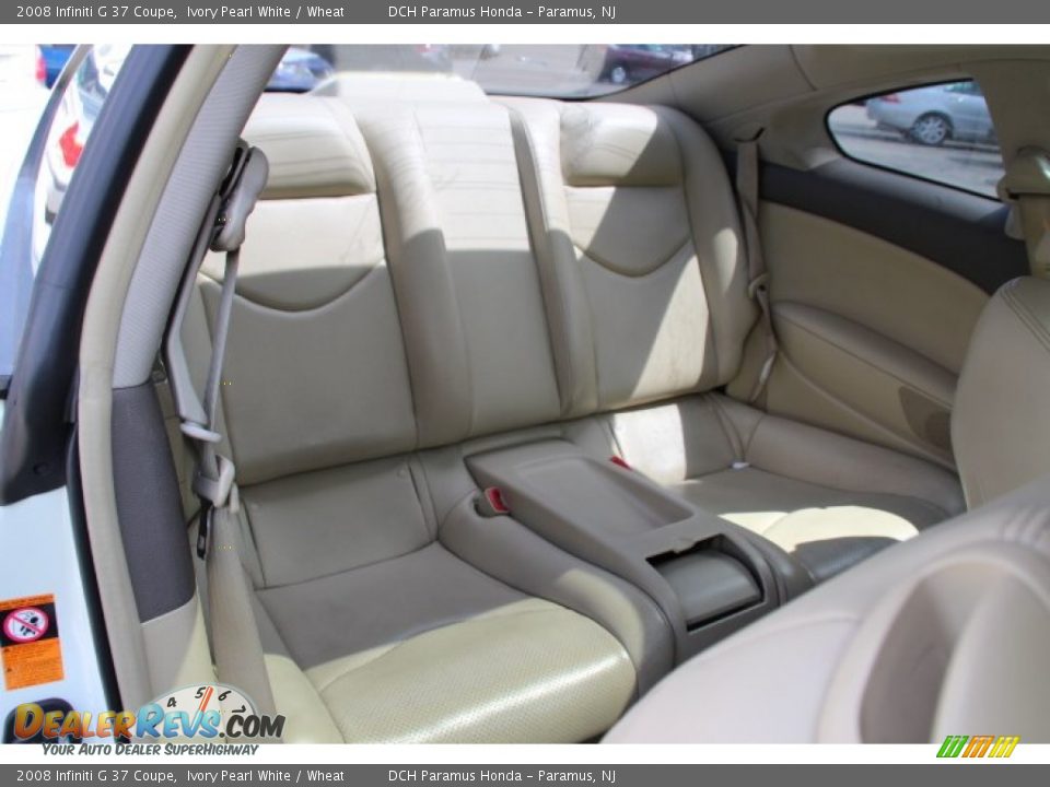 2008 Infiniti G 37 Coupe Ivory Pearl White / Wheat Photo #21