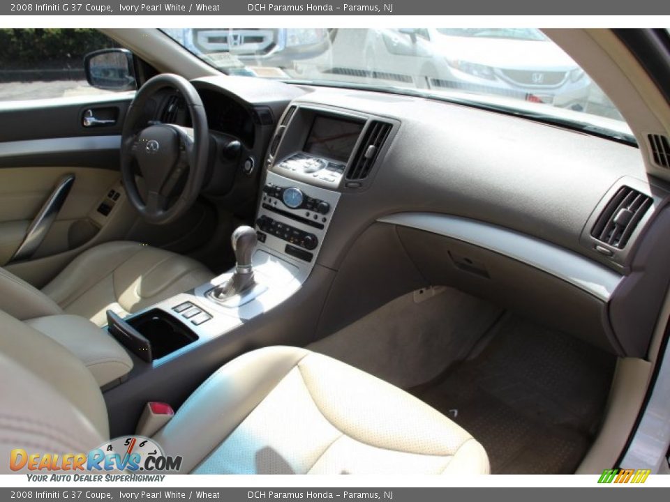 2008 Infiniti G 37 Coupe Ivory Pearl White / Wheat Photo #22