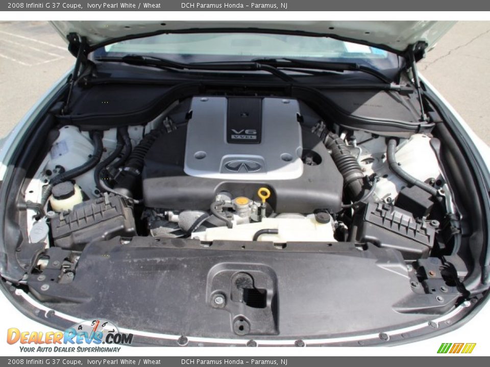 2008 Infiniti G 37 Coupe Ivory Pearl White / Wheat Photo #24